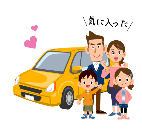 カースクで確かめた乗り心地、使い勝手。気に入ったら、簡単手続きであなた名義に。